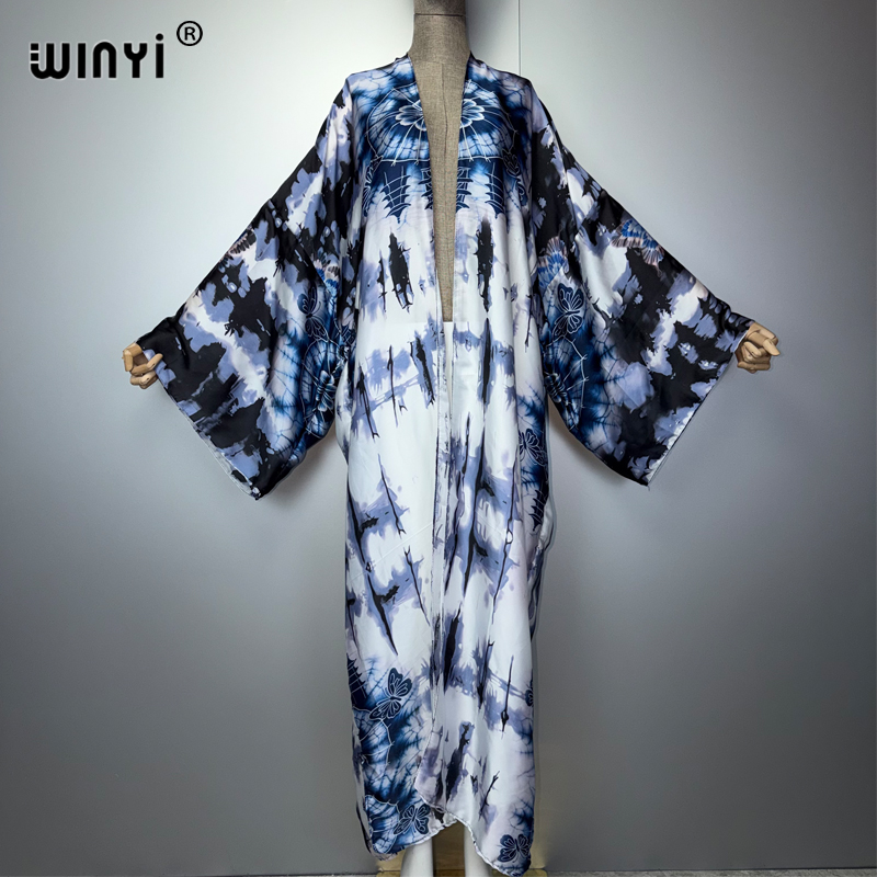 Boho Summer Beach Maxi Dress - WINYI 2026 Kimono Boho Maxi, Traje