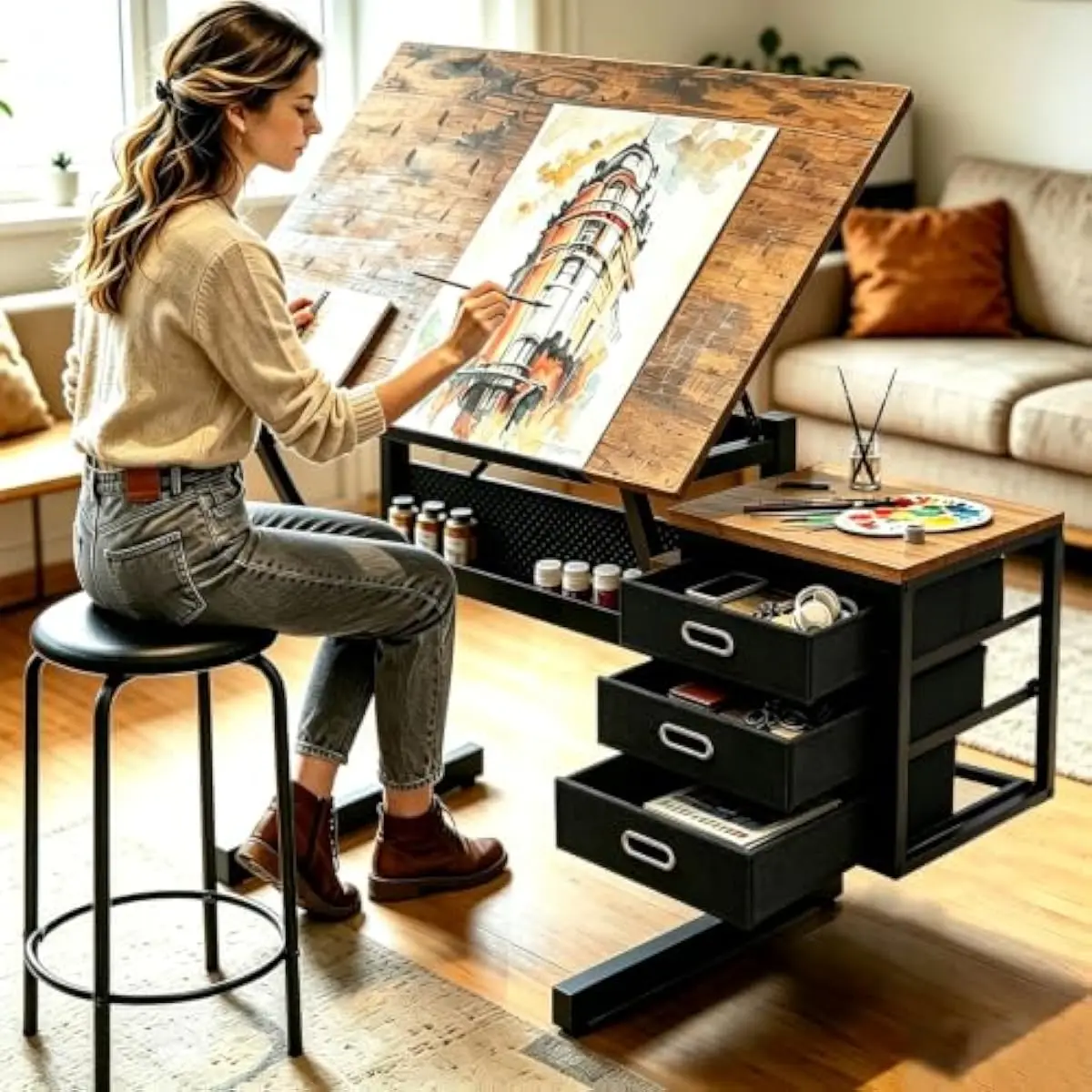 Tops - Mesa de Dibujo con Ajuste de