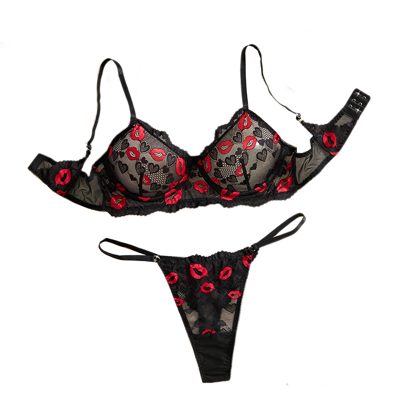Lingerie - Conjunto de lencería sexy de encaje