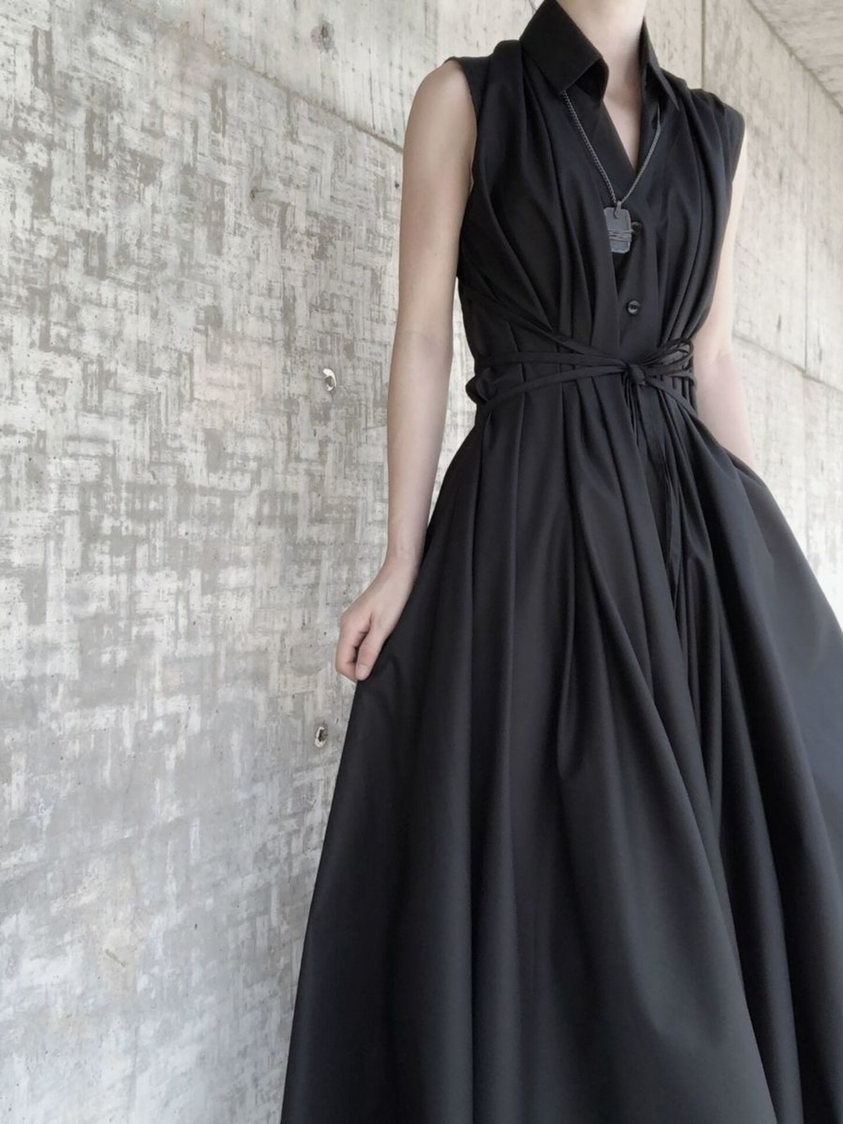 Korean Style A Line Shirt Dress - Vestido Camisero Extra Largo de Estilo