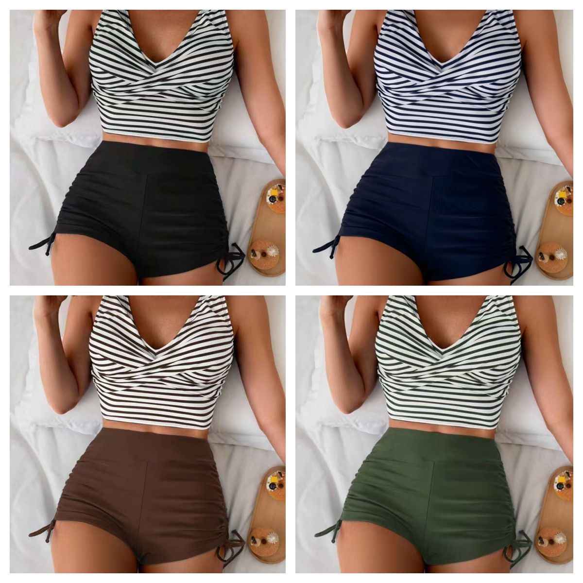 Traje de baño de dos piezas pa - Tops reseña y precio