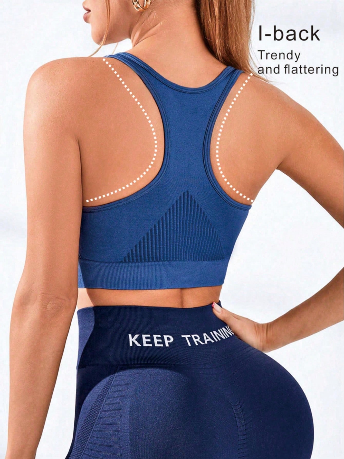 Sujetador deportivo tipo racer - Seamless Ribbed Workout Tank Top reseña y precio