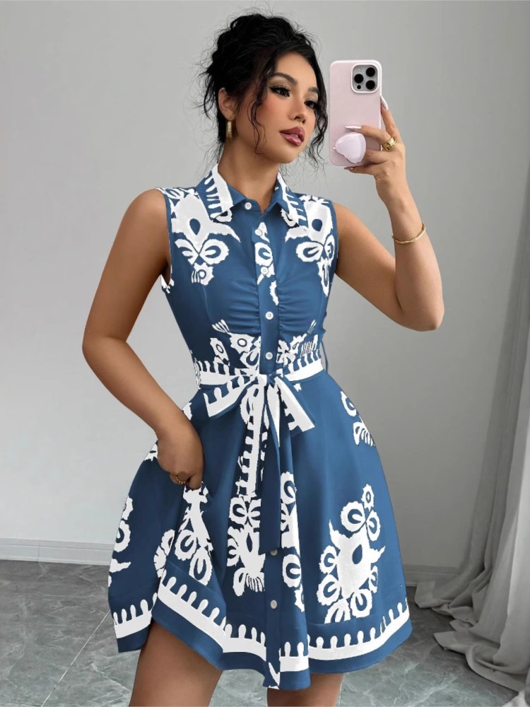 Novedad de verano, vestido inf - French Vintage Floral Midi Dress reseña y precio