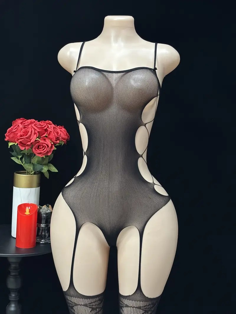 Mono sexy con tirantes y media - Lingerie reseña y precio