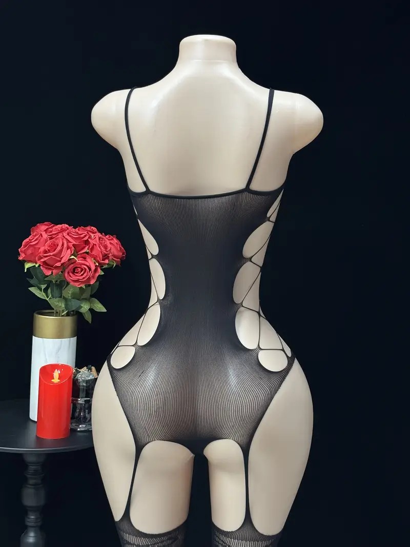 Mono sexy con tirantes y media - Lingerie reseña y precio