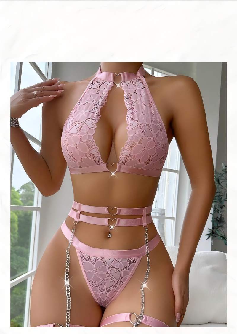 Conjunto de lencería sexy con  - Lingerie reseña y precio