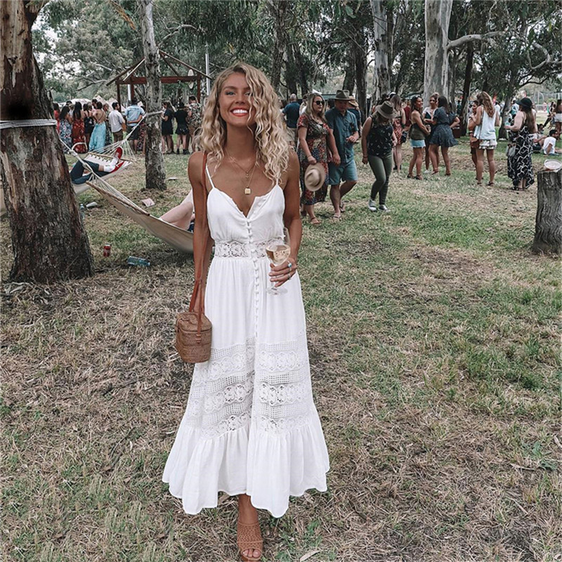 Vestido de sol con vuelo por d - French Vintage Floral Midi Dress reseña y precio
