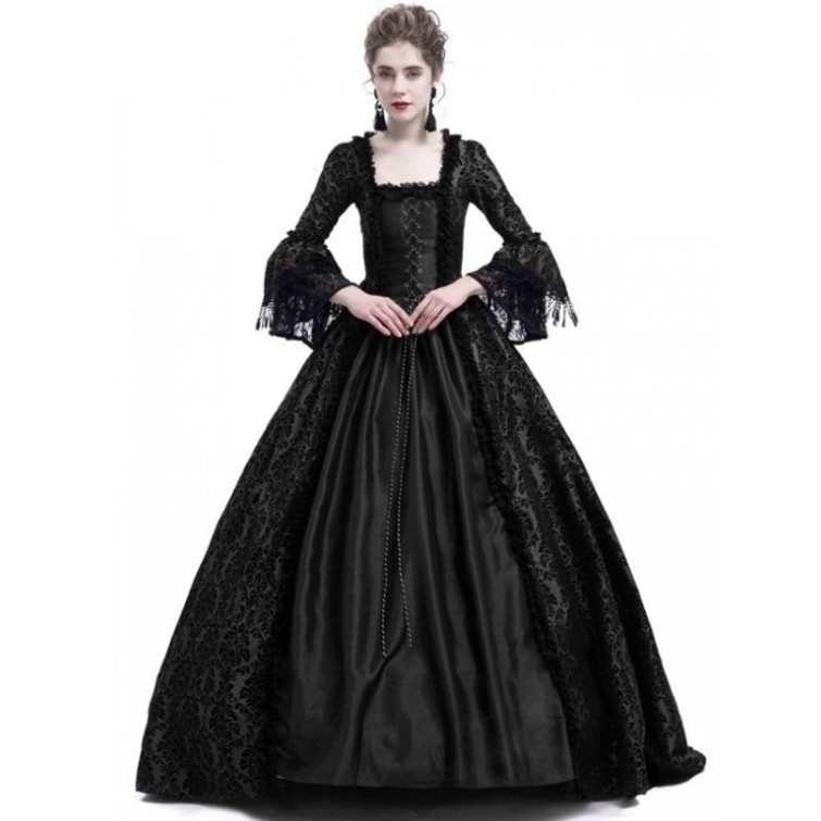 Vestido largo con mangas acamp - Dresses reseña y precio