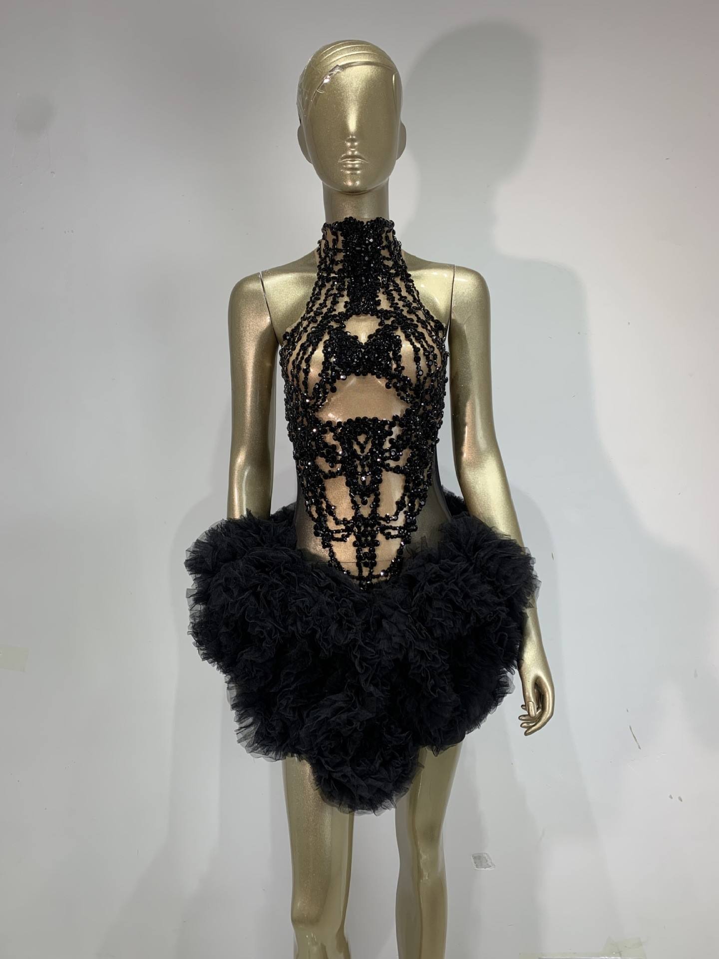 Minivestido de Mujer con Pedre - Sparkly Rhinestone Club Party Dress reseña y precio