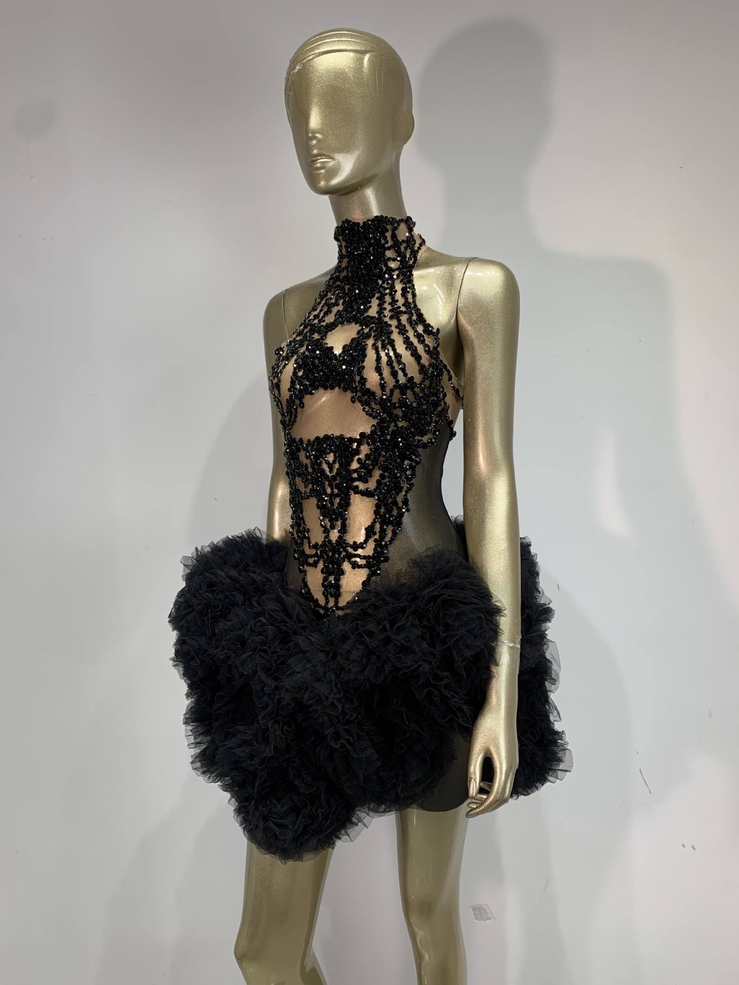 Minivestido de Mujer con Pedre - Sparkly Rhinestone Club Party Dress reseña y precio