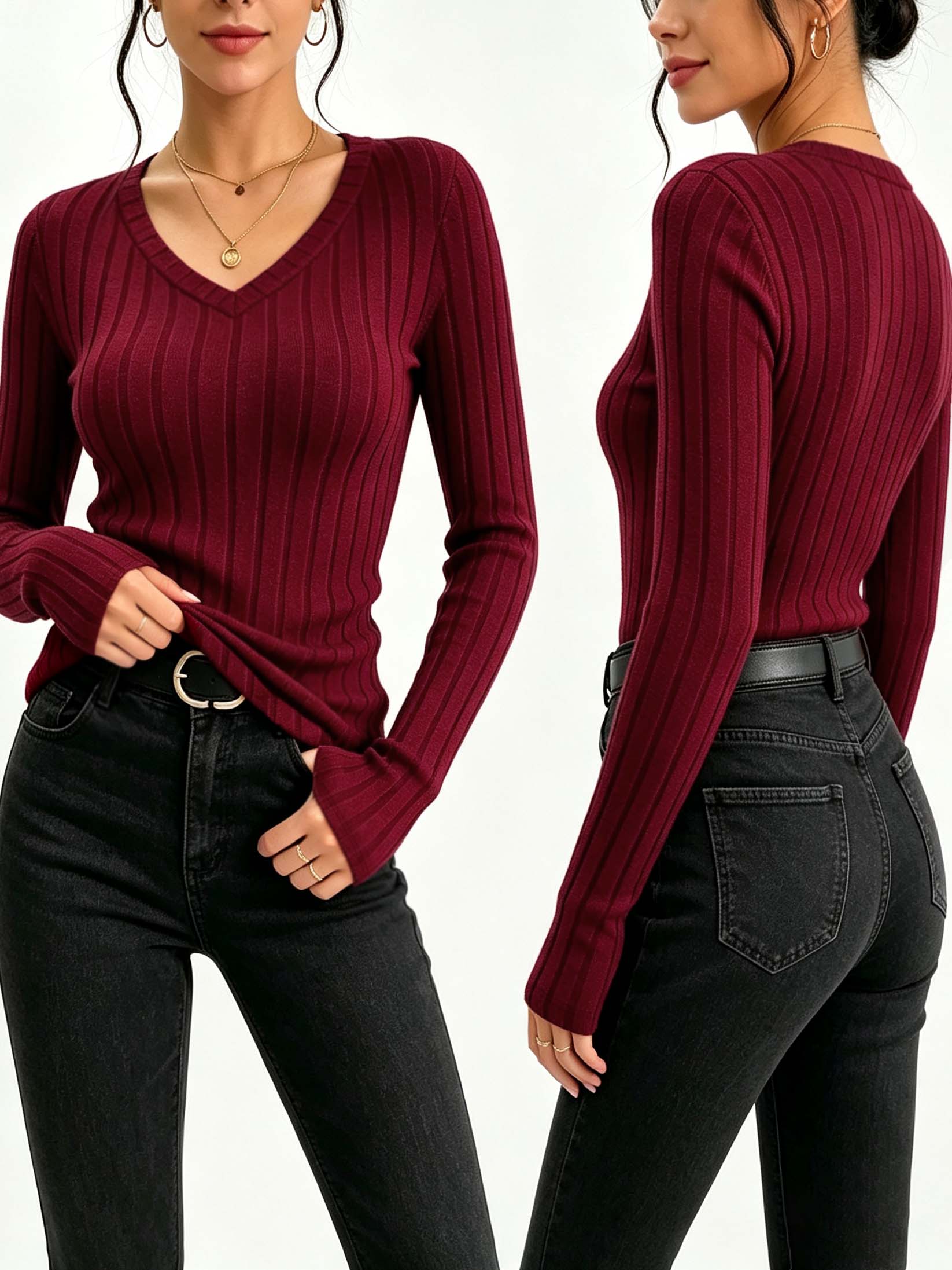 Top de punto acanalado con cue - Blouses reseña y precio
