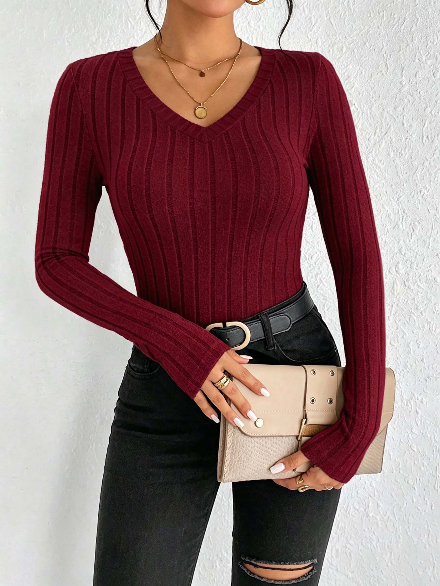 Top de punto acanalado con cue - Blouses reseña y precio