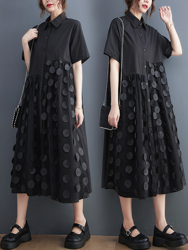 Vestido Camisero de Verano Est - Korean Style A Line Shirt Dress reseña y precio