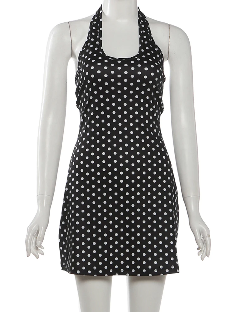 Vestido Sexy con Espalda Descu - Y2K Backless Halter Mini Dress reseña y precio