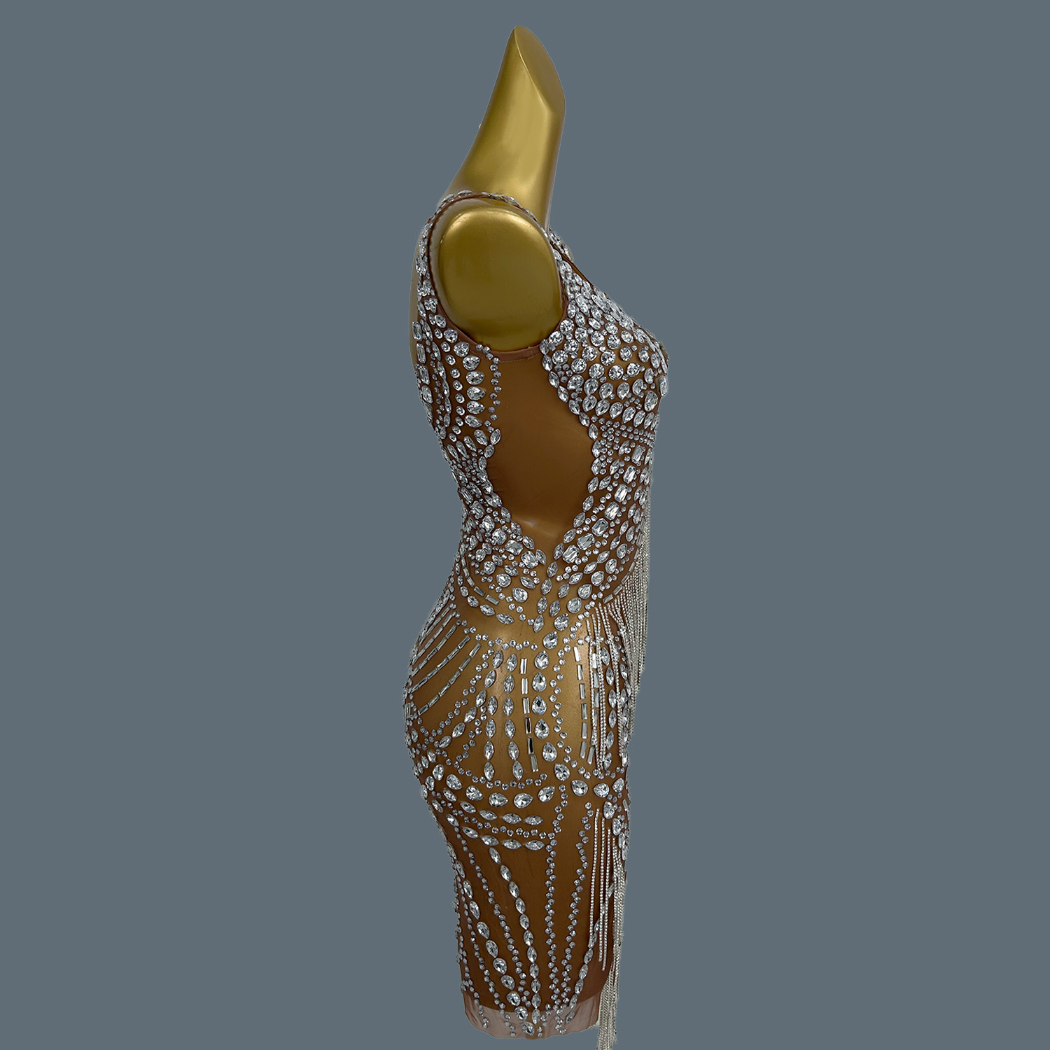 Vestidos de noche sexys para m - Sparkly Rhinestone Club Party Dress reseña y precio