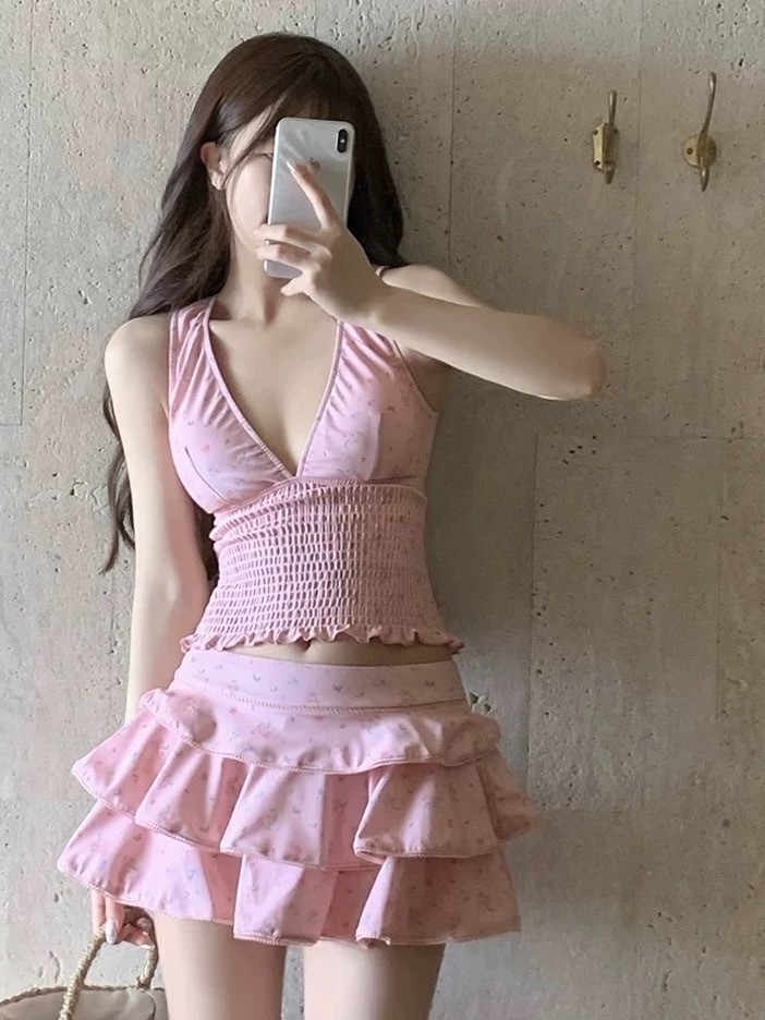 Traje de baño tankini adelgaza - Skirts reseña y precio