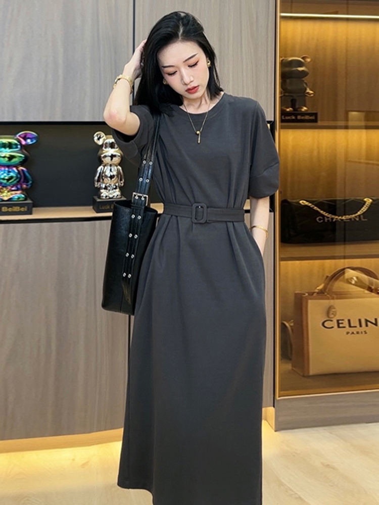 Vestido Largo Casual de Verano - Korean Style A Line Shirt Dress reseña y precio