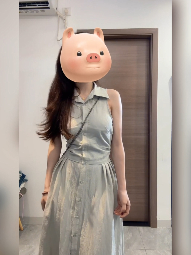 Vestido Camisero sin Mangas co - Korean Style A Line Shirt Dress reseña y precio