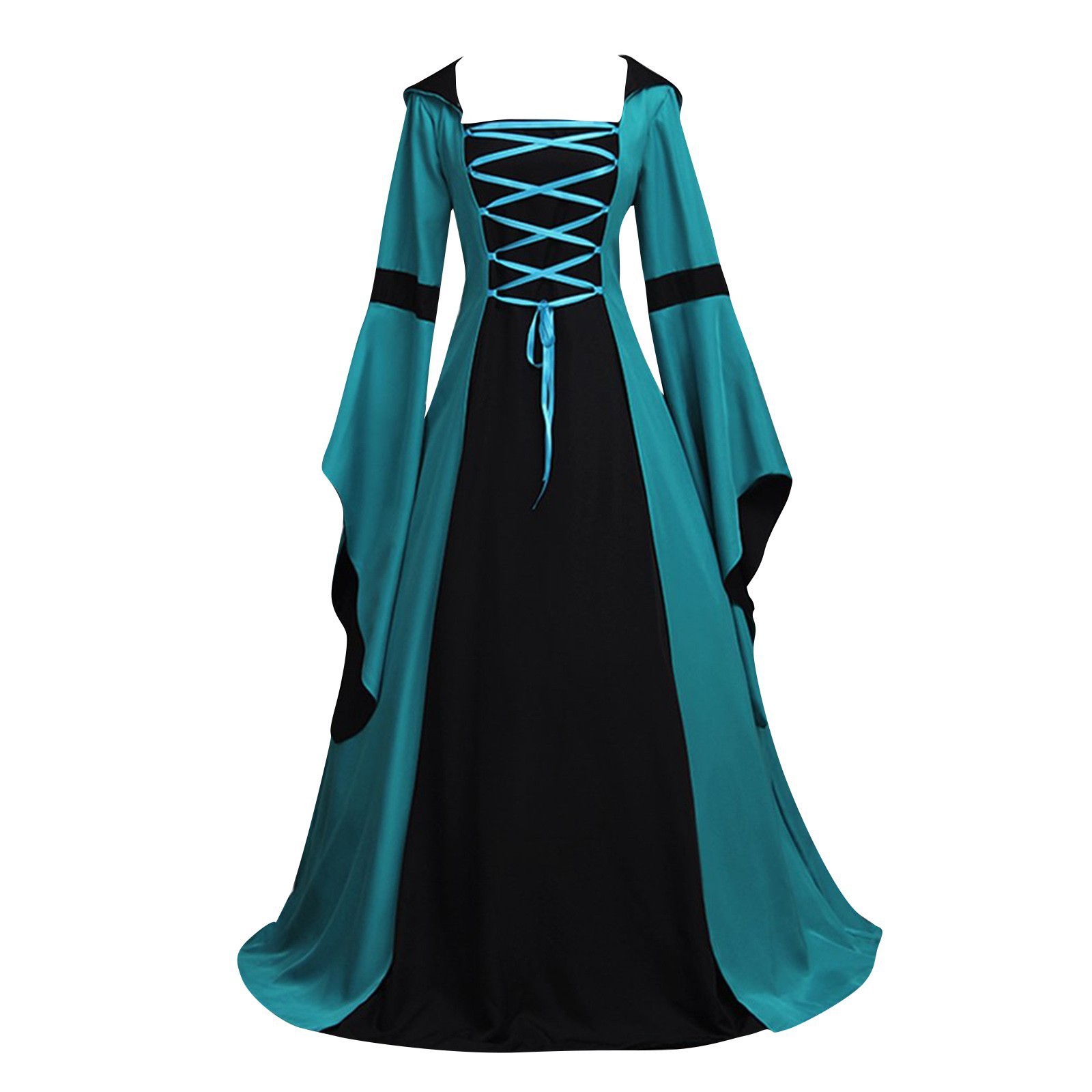 Vestido de manga campana con c - Dresses reseña y precio