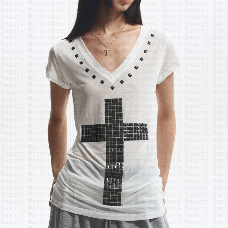 Rock Goth-Top único Y2k, top c - Y2K Graphic Baby Tee Crop reseña y precio